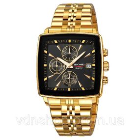 Якісні чоловічі годинники SKMEI 2434GD, Класичні чоловічі годинники під костюм LM-60