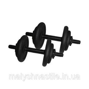 Гантели наборные литые 2 шт по 8,5 кг NE-300-GP009-2
