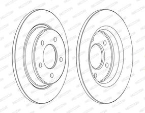 Диск тормозной MAZDA 5, FERODO (DDF1546C)