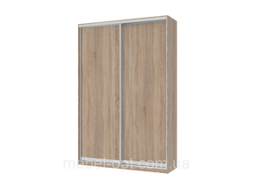 Шафа купе Сіті Лайт Doros Дуб Сонома 2 ДСП 150х45х225 (42002013)