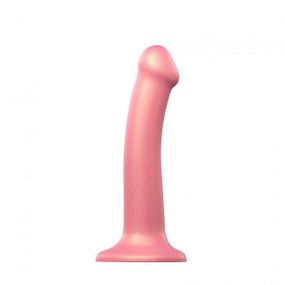 Фалоімітатор для страпона Strap-On-Me Mono Density Dildo Rose M, 18х3,3см
