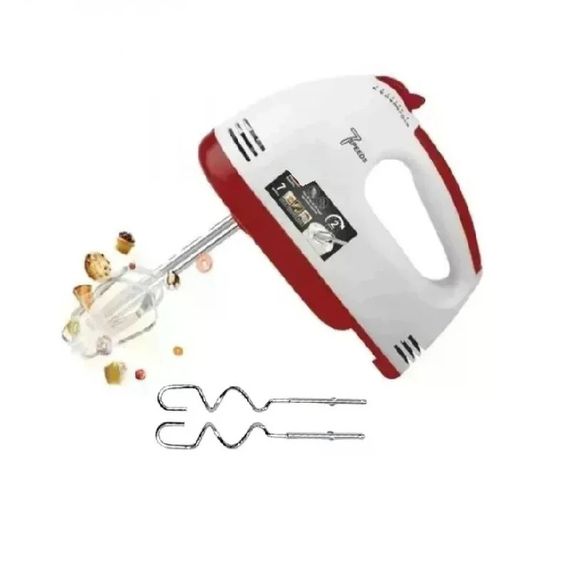 Ручной миксер DOMOTEC R6633W 260 Вт белый • Кухонный миксер DOMOTEC R6633W 7 скоростей с венчиками и крюками для теста | Зображення 5