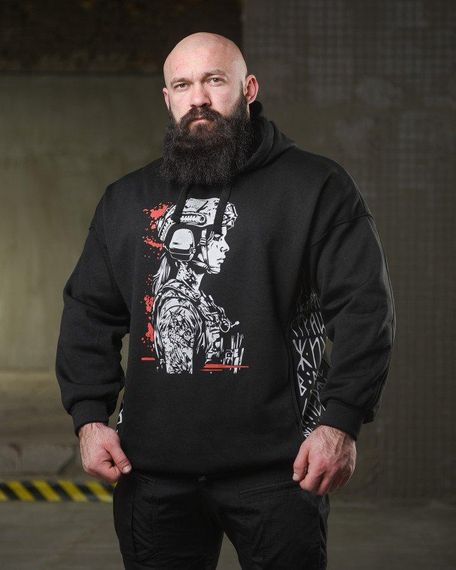 Тепла худи ghetto warrior НП4873 | Зображення 1