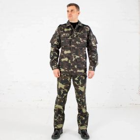 Чоловічий камуфляжний костюм для охорони Дубок, робочий літній камуфляж 56