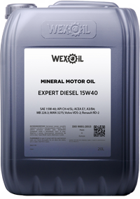 Моторна олива WEXOIL Expert Diesel 15w40 20л API CH-4/CG-4/SJ