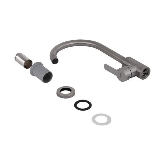 Змішувач для кухні U-образний Brinex Pure 015F U-образний  Nickel BRIPUR015FNKL | Зображення 4