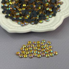 10г- Термоклейові стрази (dmc Китай) SS16 (4мм) - Crystal жовтый AB