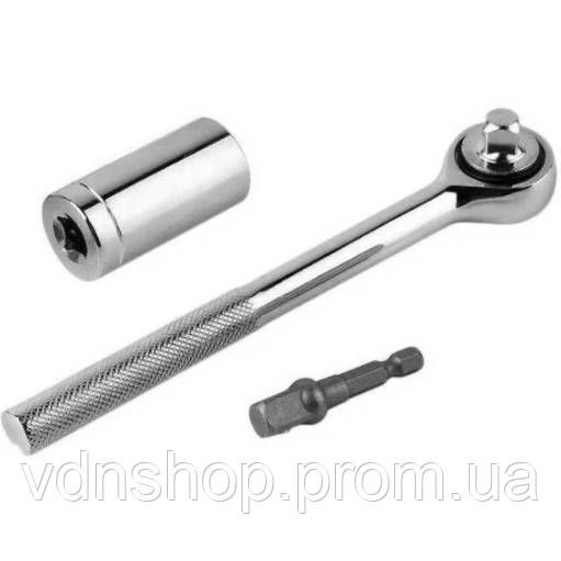 Тріскачка з універсальної головкою Instantly Grips any Shape 7-19 мм OP-44 | Зображення 3