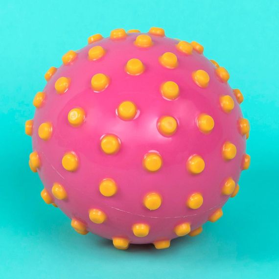 М'яч для басейну дитячий маленький рожевий жовті крапки - Без розміру | Зображення 2