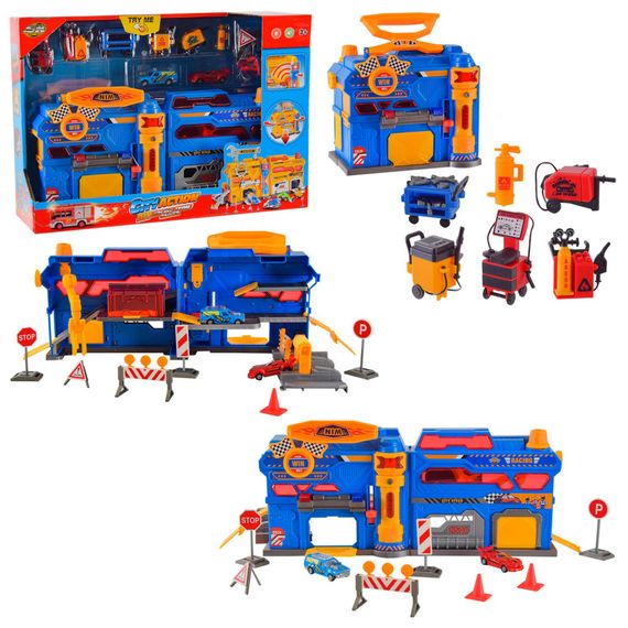 Детская игрушка паркинг "City Actione" SK-599SB 2 машинки в комплекте, свет, звук