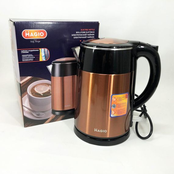 Хороший електричний чайник MAGIO MG-490 / Тихий електричний чайник / TM-274 Чайник електро | Зображення 4