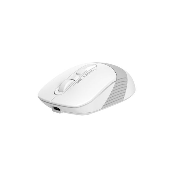 Миша бездротова A4Tech Fstyler FG10CS Air2 (Grayish White),  USB, колір білий+сірий | Зображення 1