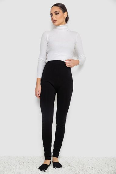 Лосини трикотажні безшовні, колір чорний, 139RW201 | Зображення 1