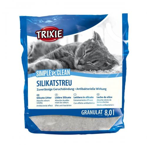 Наполнитель гигиенический силикагелевый Trixie Simple & Clean для котов 8 л