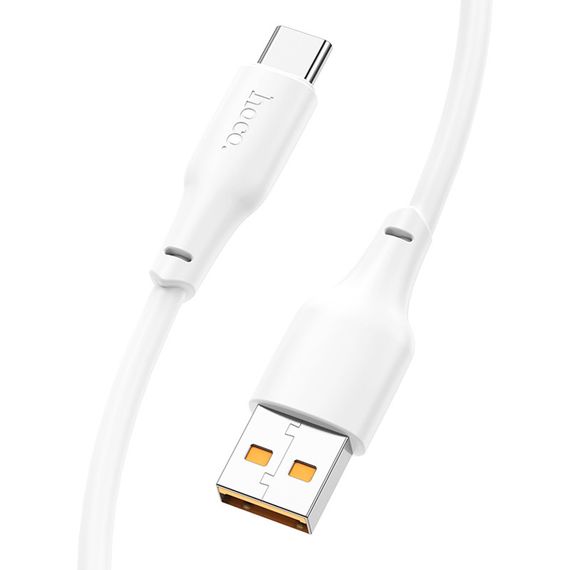 Дата кабель Hoco X93 Force USB to Type-C 27W (1m) White | Зображення 3
