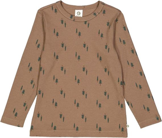 Дитячий лонгслів для хлопчика Green Cotton 62 см Кавовий (25111257)