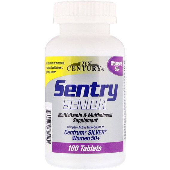 Вітамінно-мінеральний комплекс 21st Century Sentry Senior, Multivitamin & Multimineral Supplement, Women's 50+ 100 Tabs