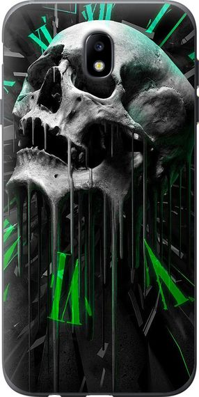 Чехол на Samsung Galaxy J7 J730 (2017) Череп-часы "4100u-786-17620"