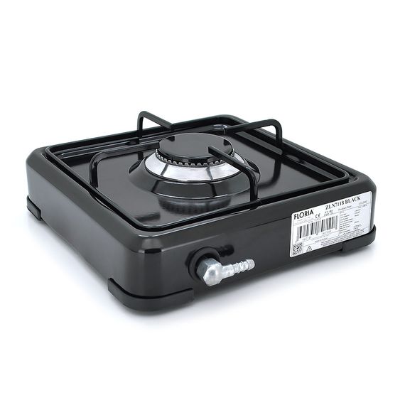 Газова плита Floria ZLN7118.1 комфорка, Black | Зображення 1