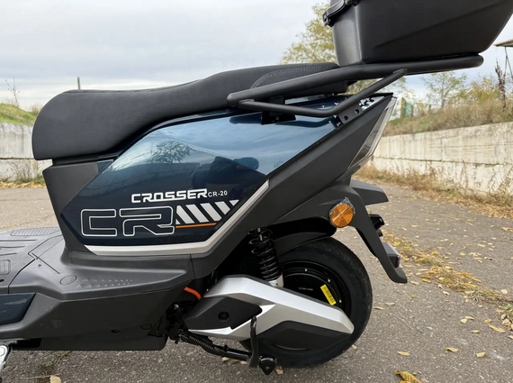 Электроскутер Crosser CR-20 LFP 2500W 72V 24Ah LiFePO4, до 75 км, 65 км/ч, премиум электроскутер Синій | Зображення 7
