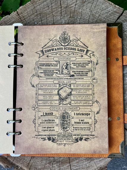 Блокнот Harry Potter “Hogwarts Binder” — магічний щоденник із кільцями, 4 факультети (A5) | Зображення 8