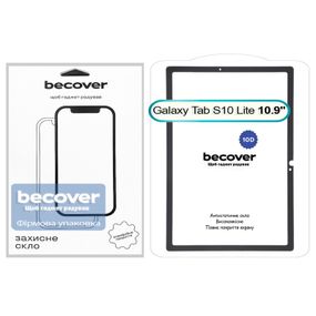 Стекло защитное BeCover 10D Samsung Galaxy Tab S10 Lite SM-X400/406 10.9&quot; Black (713817)