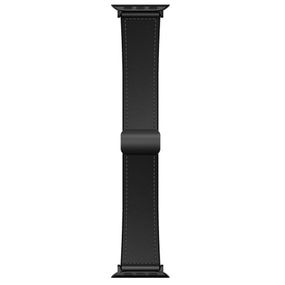 Ремінець Hoco WA34 Basic magnetic buckle silicone leather strap для Apple watch 38/40/41/42mm Black