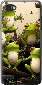 Чехол на LG Q6 Жабки "5656u-1094-17620"