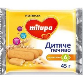 Детское печенье Milupa Пшеничное 45 г (5051594004429) - Топ Продаж!