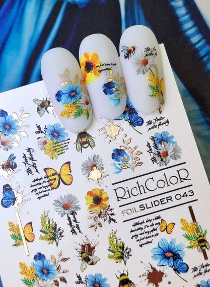 Фольгований слайдер RichColor 043 на водяній основі (6.5x9.5см) | Зображення 2