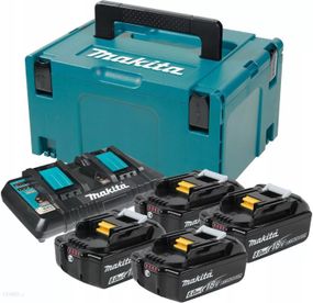 Набор аккумуляторов BL1860 (4 шт) и зарядное устройство для продукции Makita 198091-4 (LXT)