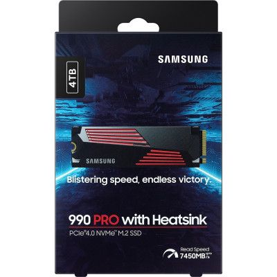 Накопитель SSD M.2 2280 4TB 990 PRO with Heatsink Samsung (MZ-V9P4T0GW) | Зображення 5
