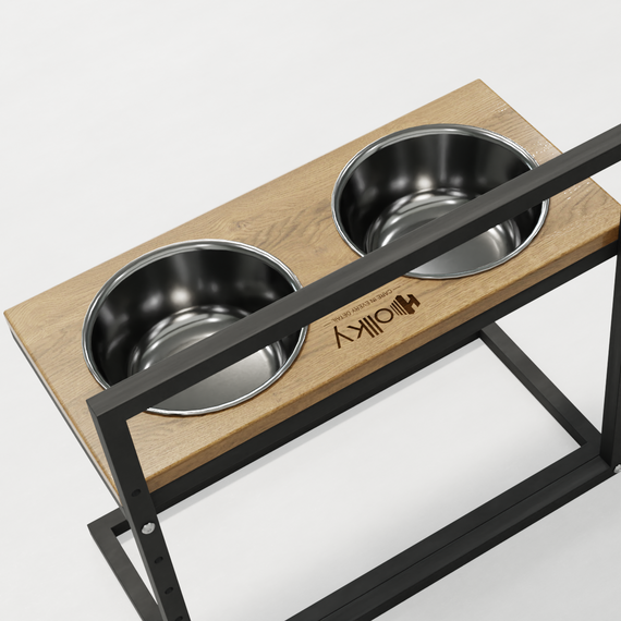 Миски на регулируемой подставке для больших собак Hollky Flex L (2 × 1.8 л) FL-502850-GRNT | Зображення 6