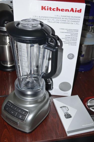 Стационарный настольный блендер 1.75 л, KitchenAid 5KSB1585ECU Diamond серебряный | Зображення 4