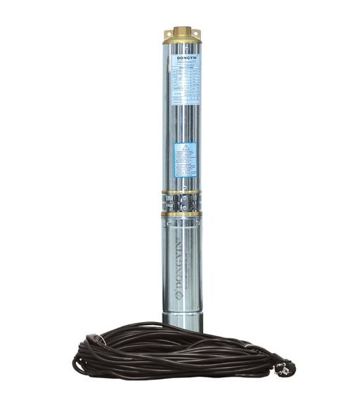 Насос відцентровий свердловинний DONGYIN 1.1кВт H 65(43)м Q 140(100)л/мин Ø102мм (кабель 35м) 777494