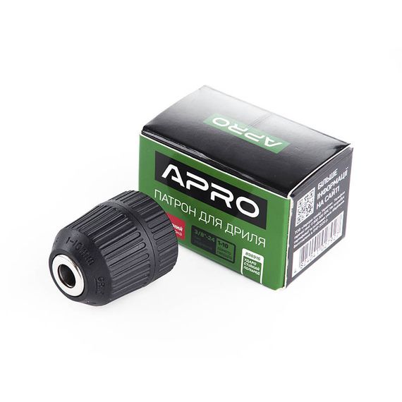 Патрон для дрели самозажимной 3/8*24, 1,0-10мм APRO | Зображення 1