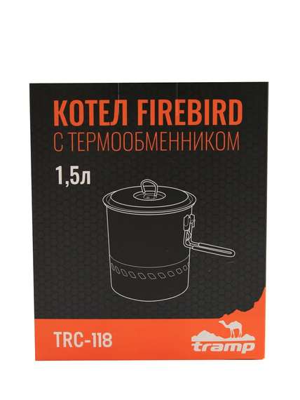 Котелок Tramp из анодированного алюминия с теплообменником 1,5 л. (UTRC-118)(TRC-118) | Зображення 5