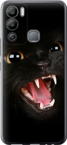Чехол на Infinix Hot 12i Чёрная кошка "932u-2863-17620"