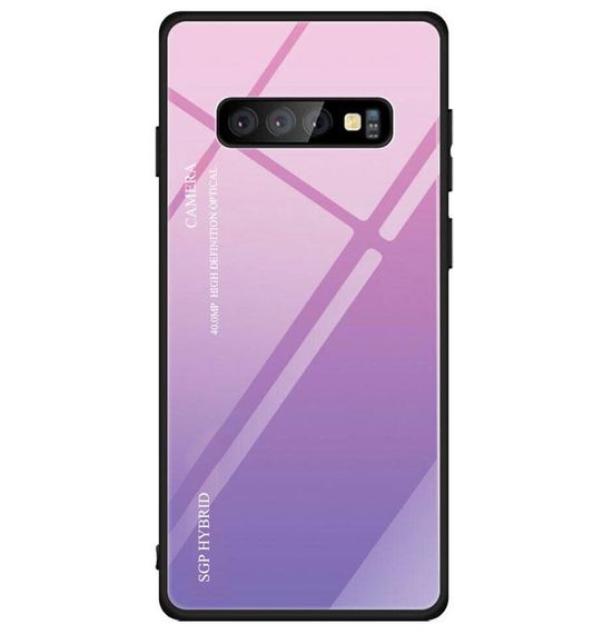 Чехол бампер Primo Gradient Glass для Samsung Galaxy S10 (SM-G973) - Pink | Зображення 1