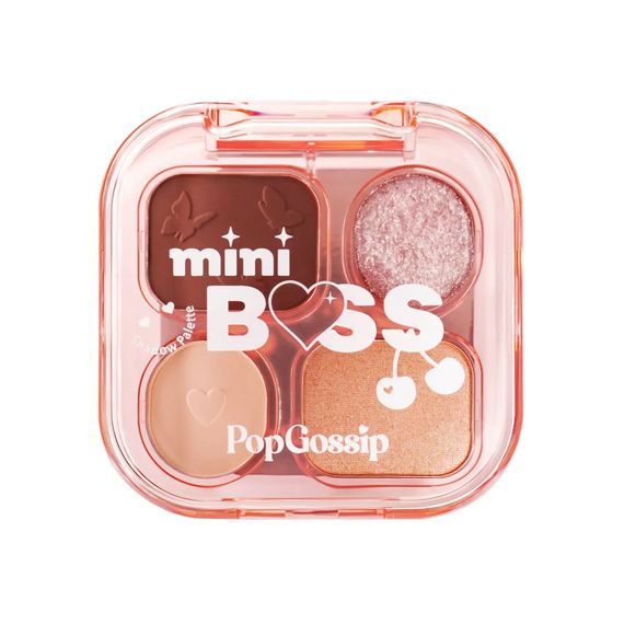 Палітра тіней для повік Pop Gossip Mini Boss Eyeshadow Palette - №1 Pretty in Pink (4 g)