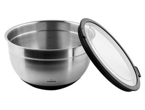 Миска з нержавіючої сталі з кришкою Vinzer (Вінзер) 4 л (50344)