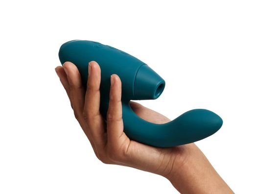 Инновационный бесконтактный вибратор-стимулятор Womanizer Duo 2 Petrol sexstyle | Зображення 1