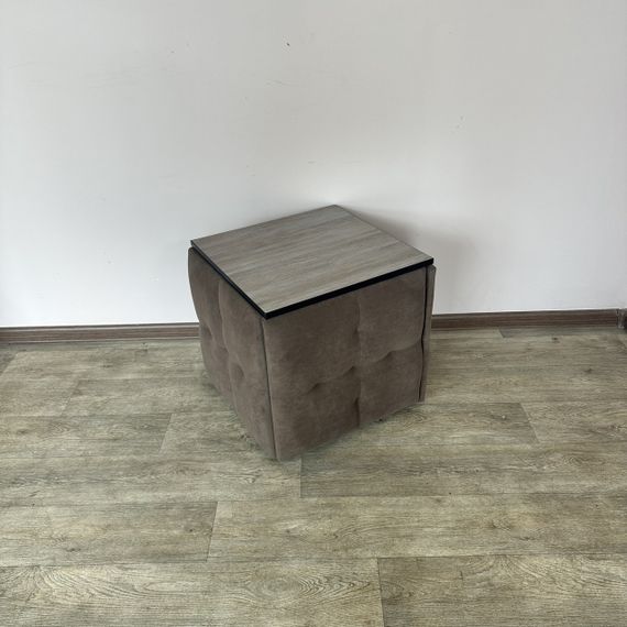 Пуф (transformer) 5в1 Остін-4 зі столиком велюр коричневий/дуб платиновий 1-2-9003