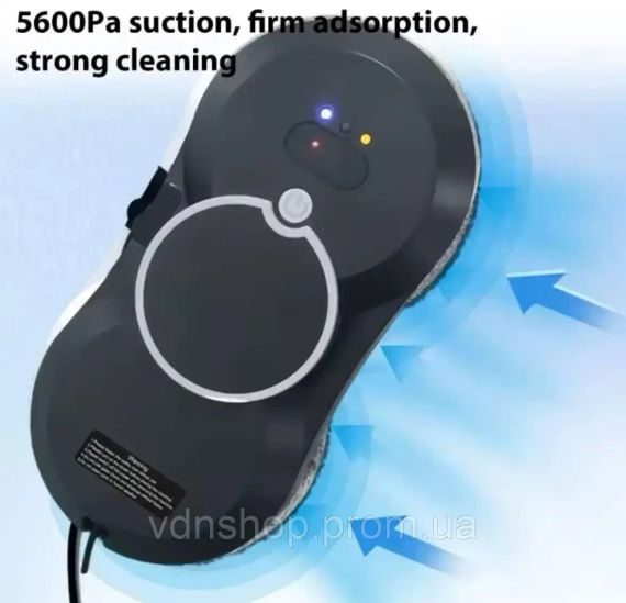Робот для мойки окон NEW Glass Cleaning Robot с пультом дистанционного управления черный | Зображення 3