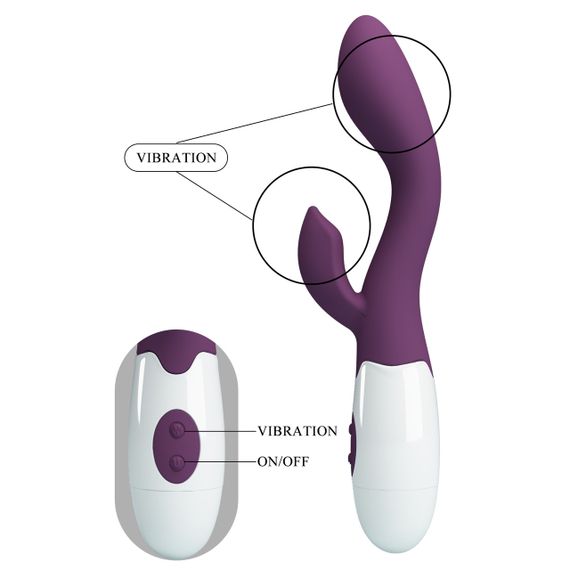 Вібратор - Pretty Love Brighty Vibrator Dark Purple Sex Aura | Зображення 7