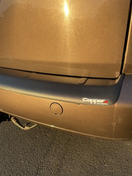 Накладка на задній бампер (ABS) для Volkswagen Caddy 2004-2010 рр | Зображення 4