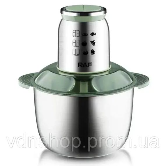 Блендер-подрібнювач із металевою колбою на 5л RAF R.7014 1000W | Зображення 1