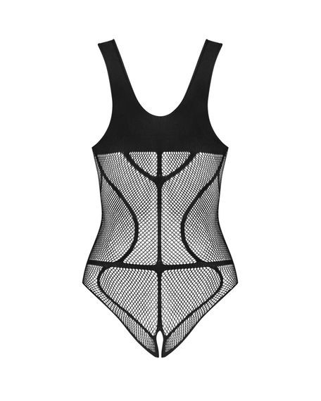 Боді з доступом Obsessive B336 crotchless teddy Чорний S/M/L | Зображення 5