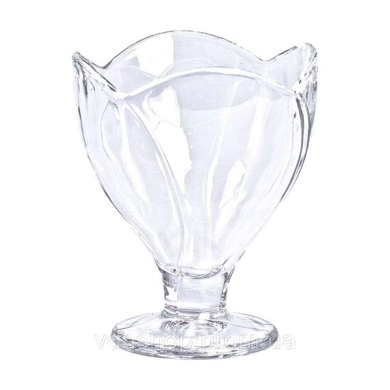 Набор креманок на ножке 6 шт креманки стеклянные для десертов, мороженого, желе набор 180 мл HP-YH-64 | Зображення 3