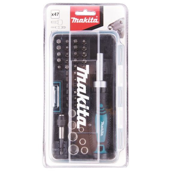 Отвертка реверсивная с набором бит (47 предметов) Makita B-36170 | Зображення 5